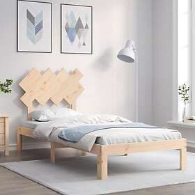vidaXL Bed Frame med huvudgavel 90x200 cm massiv furu 3193711