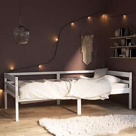 vidaXL Bed Frame vit massiv furu 90x200 cm 322052