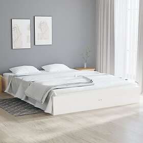 vidaXL Bed Frame vit massivt trä 120x190 cm 820073