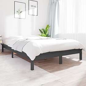 vidaXL Bed Frame grå 200x200 cm massiv furu 820563