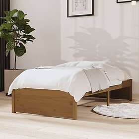vidaXL Bed Frame honungsbrun massiv furu 75x190 cm 2FT6 814912