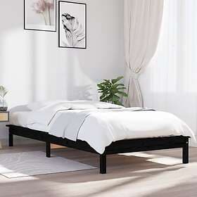 vidaXL Bed Frame svart 90x190 cm massiv furu 820575
