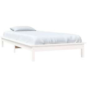 vidaXL Bed Frame vit 90x190 cm massiv furu 820572