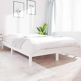 vidaXL Bed Frame vit 140x190 cm massiv furu 820587