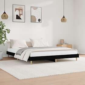 vidaXL Bed Frame svart 150x200 cm konstruerat trä 832030