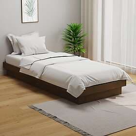 vidaXL Bed Frame honungsbrun massiv furu 75x190 cm 819935