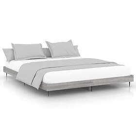 vidaXL Bed Frame grå sonoma 140x200 cm konstruerad trä 832251