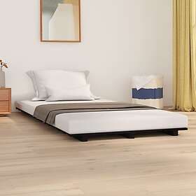 vidaXL Bed Frame svart 100x200 cm massiv furu 824557
