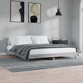 vidaXL Bed Frame grå sonoma 200x200 cm konstruerat trä 832219