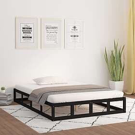 vidaXL Bed Frame black 120x200 cm solid wood