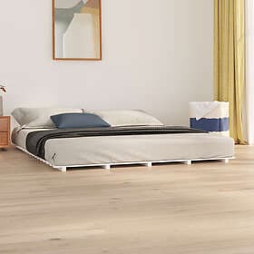 vidaXL Bed Frame vit 160x200 cm massiv furu 824579
