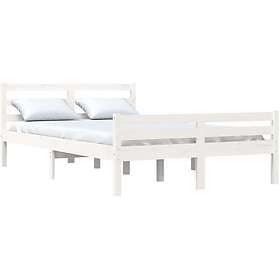 vidaXL Bed Frame vit massivt trä 140x200 cm 814820