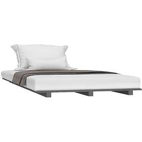 vidaXL Bed Frame grå 90x200 cm massiv furu 824550