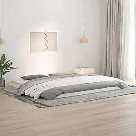 vidaXL Bed Frame vit 200x200 cm massiv furu 823425