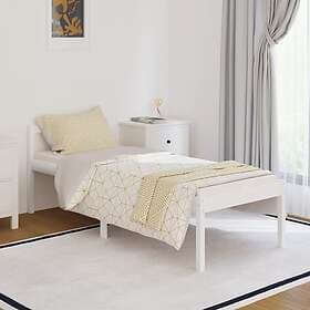 vidaXL Bed Frame vit massiv furu 90x200 cm 810600