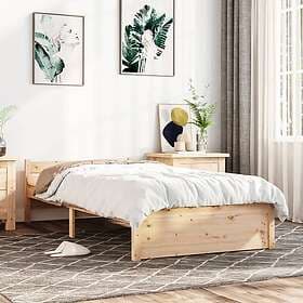 vidaXL Bed Frame massivt trä 75x190 cm 2FT6 815004