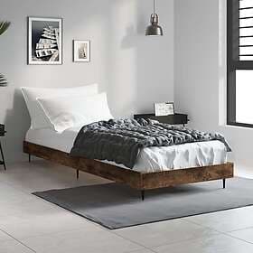 vidaXL Bed Frame rökfärgad ek 75x190 cm konstruerad trä 832314
