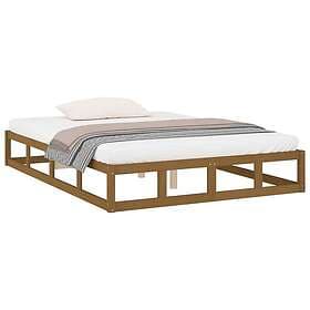 vidaXL Bed Frame honungsbrun 120x200 cm massivt trä 820794