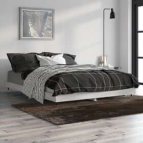 vidaXL Bed Frame grå sonoma 135x190 cm konstruerat trä 832187