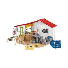 Schleich Farm World Veterinarian Practice with Pets Action Figure