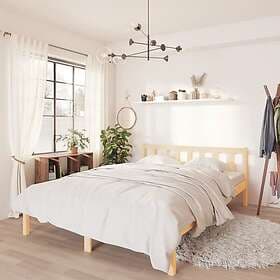 vidaXL Bed Frame massiv furu 135x190 cm 810057