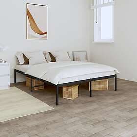 vidaXL Bed Frame metall svart 140x190 cm 350846