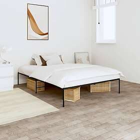 vidaXL Bed Frame metall svart 120x190 cm 350843