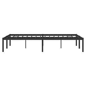 vidaXL Bed Frame metall svart 135x190 cm 350845