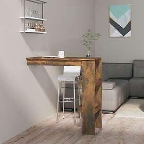 vidaXL Wall-mounted bar table smoke-colored 102x45x103.5 cm constructed wood