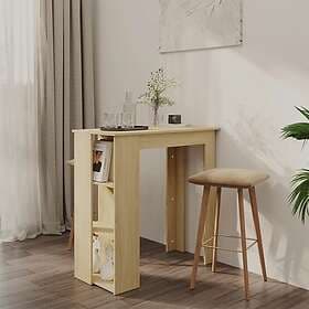 vidaXL Bar table with shelf sonoma oak 102x50x103.5 cm engineered wood 809461