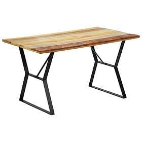 vidaXL Dining Table 140x80x76 cm Solid Recycled Wood 247948