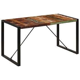 vidaXL Dining Table 140x70x75 cm Solid Recycled Wood 247421