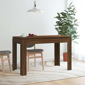 vidaXL Matbord brun ek 120x60x76 cm konstruerat trä 815389