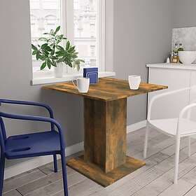 vidaXL Matbord rökfärgad ek 80x80x75 cm konstruerat trä 825822