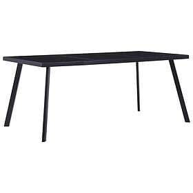 vidaXL Dining Table 160x80x75 cm Tempered Glass 281874