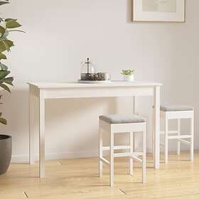 vidaXL Dining Table 110x55x75 cm White 814250