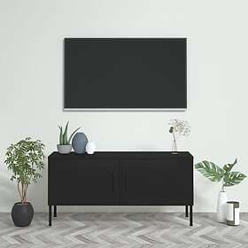 vidaXL TV Stand 105x35x50 cm Steel Black