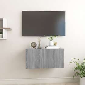 vidaXL Hängande tv-skåp grå sonoma 60x30x30 cm konstruerat trä 815870