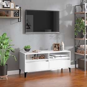 vidaXL TV Stand vit 100x34.5x44.5 cm konstruerat trä 831901