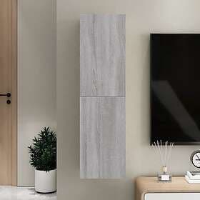 vidaXL Väggmonteradt tv-skåp grå sonoma 30.5x30x110 cm 826678