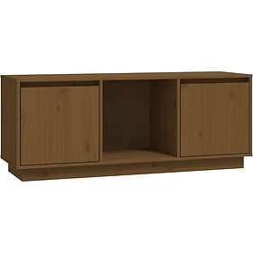 vidaXL TV Stand honungsbrun 110.5x35x44 cm massiv furu 814342