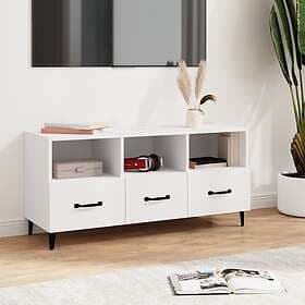 vidaXL TV Stand vit 102x35x50 cm konstruerat trä 812609