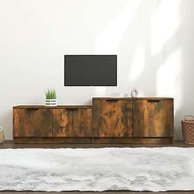 vidaXL TV Stand rökfärgad ek 158.5x36x45 cm konstruerat trä 817123