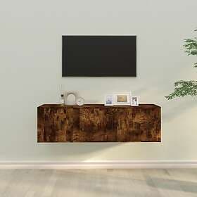 vidaXL TV Stand 2 delar rökfärgad ek konstruerat trä 3188427