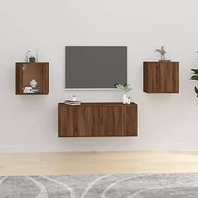 vidaXL Väggmonterade tv-skåp 2 st brun ek 40x34.5x40 cm 816655