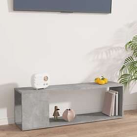 vidaXL TV Stand 100x24x32 cm concrete grey engineered wood