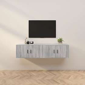 vidaXL Väggmonterade tv-skåp 2 st grå sonoma 80x34.5x40 cm 3188356