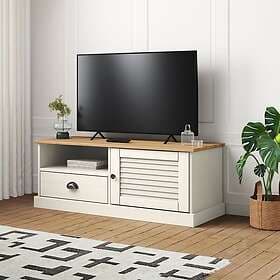 vidaXL TV Stand VIGO vit 106x40x40 cm massiv furu 353176