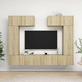 vidaXL TV Stand 6 piece sonoma oak chipboard 3079014