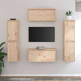 vidaXL TV Stand 6 st massiv furu 3100264